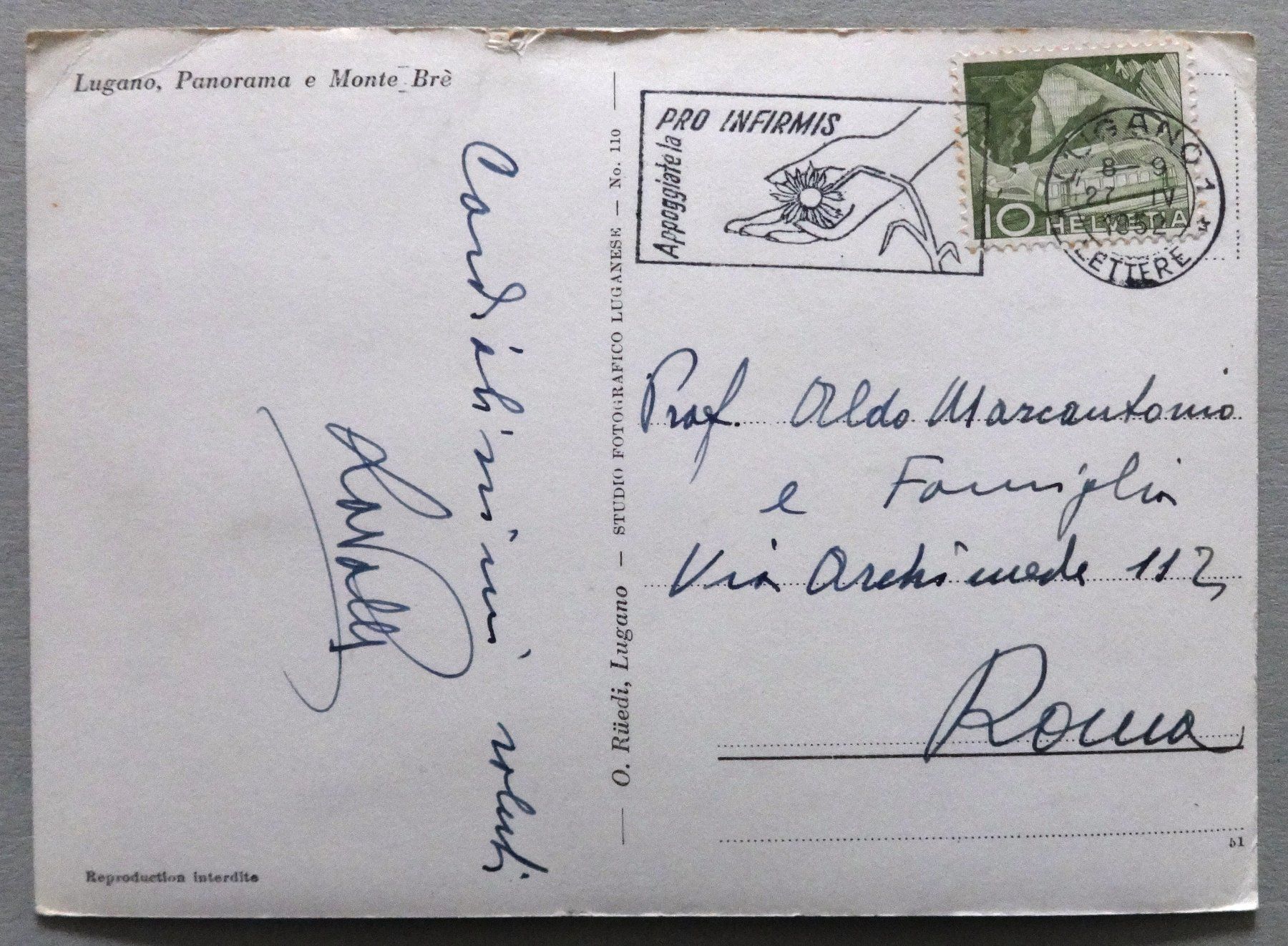 Cartoline postali: Lugano, Panorama e Monte Brè – Difettoso da Fétigny venduto da Billy2miny 1