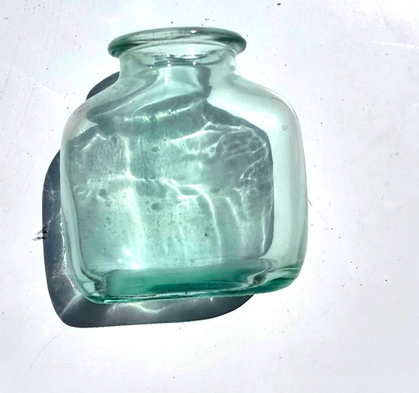 Flaschen: Wunderschöne Glasflasche mit Korken blaugrün – Gebraucht aus Zürich von Primanoctis 1
