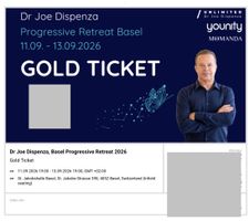 Gold ticket retreat Dispenza Basel 11-13 Septembre 26