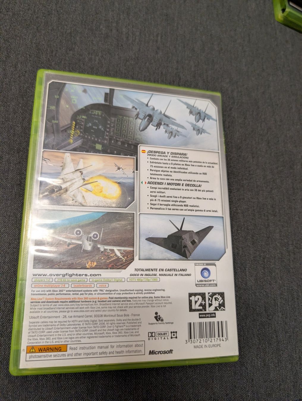 Giochi: Over g fighters Microsoft Xbox 360 – Usato da Giubiasco venduto da Ticinerd 1