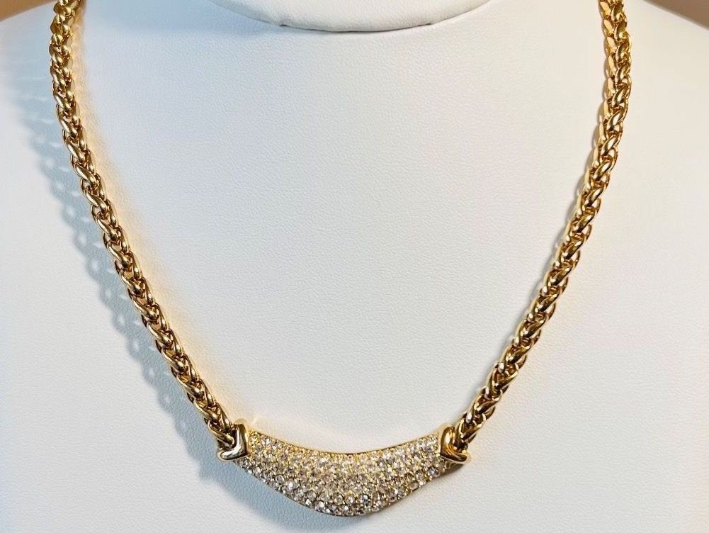 Ketten: Collier Grossé plaque or ex-manufacture Dior – Gebraucht aus Nyon von stylevintage79
