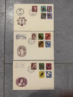 3 x Pro Juventute FDC/Satzbriefe 1952/1955/1956 ohne Adresse