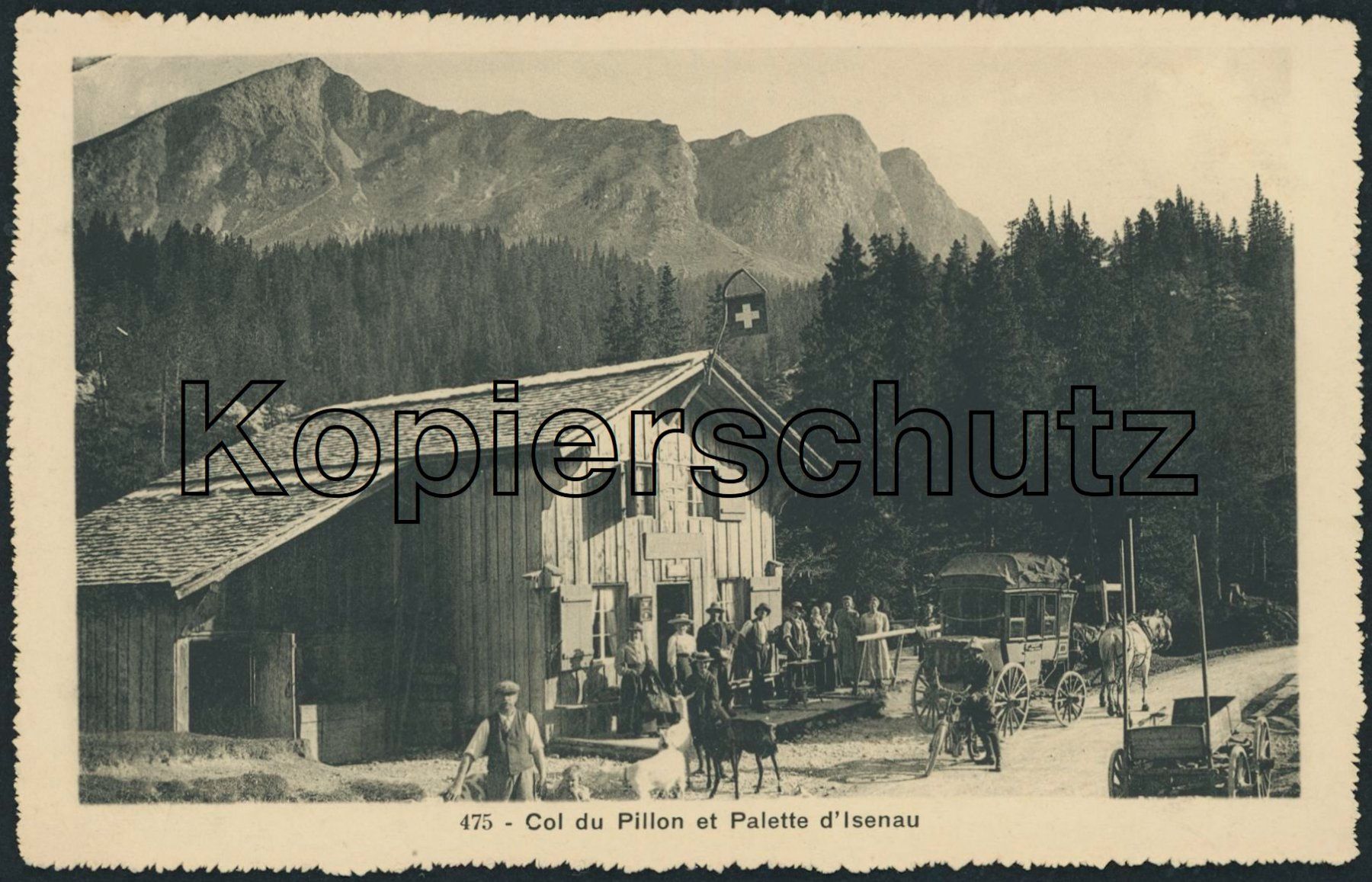 Cartoline postali: VD Col du Pillon - Pass - Postkutsche - Ormont Dessus – Nuovo (secondo la descrizione) da Schindellegi venduto da leecollect