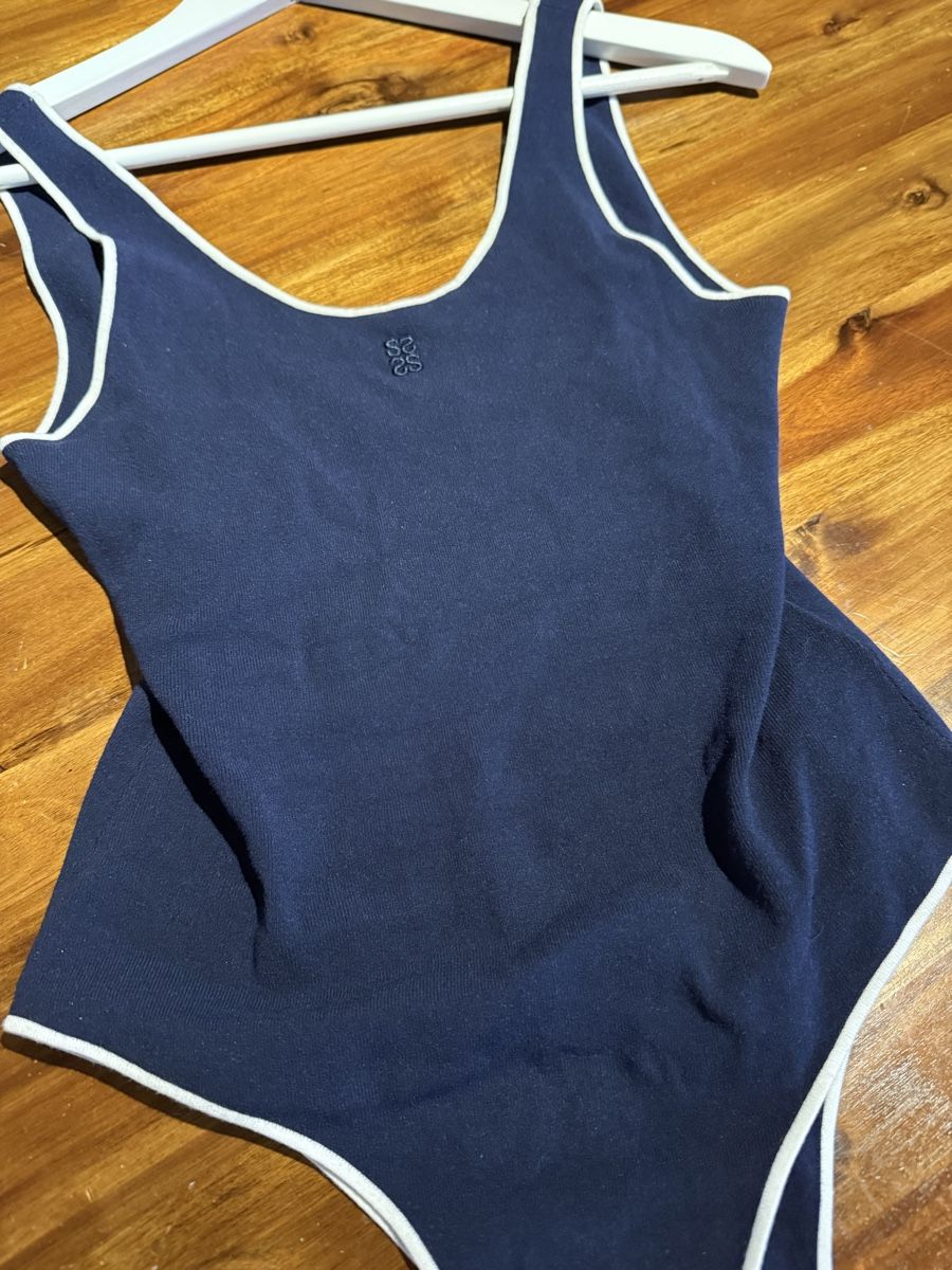 Sandro Top: Navy Sandro Bodysuit – Nuovo (secondo la descrizione) da Bottmingen venduto da Itsclaire 2