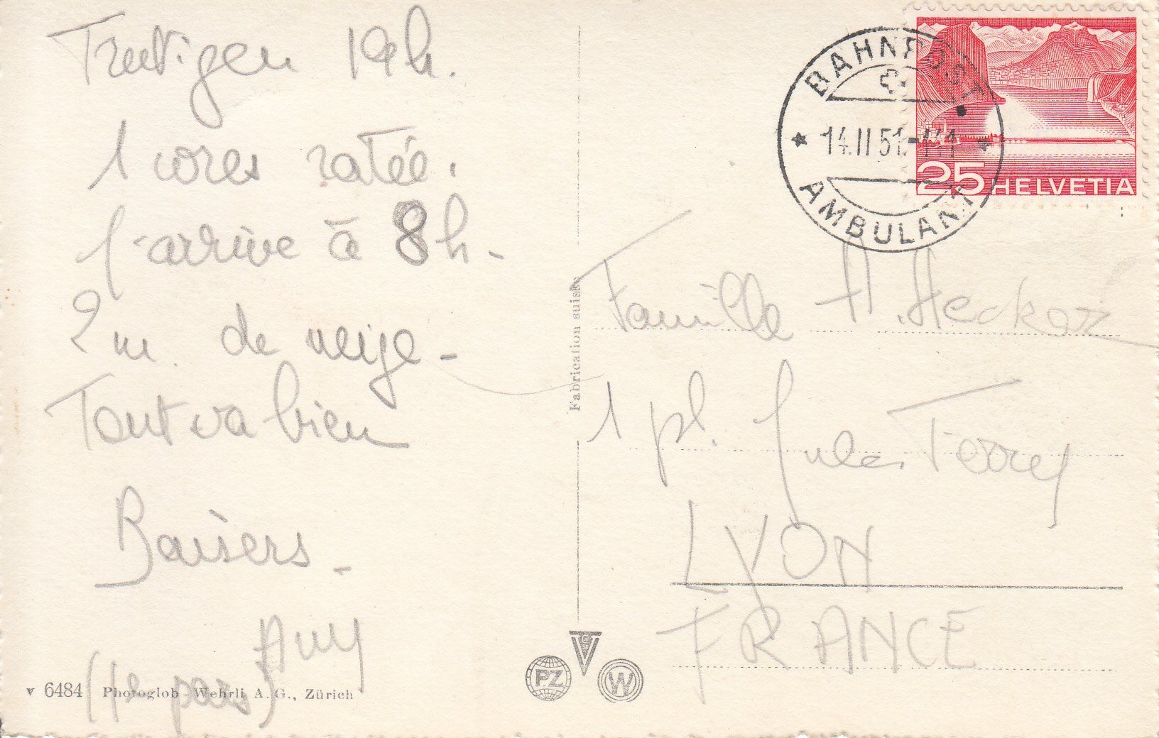Cartoline postali: Geilskummi 1951 – Usato da Bürglen TG venduto da StampGraf 1