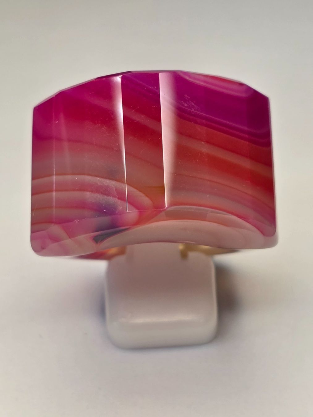 Anelli: Pink crystal Agate Fullstone Fingerring – Nuovo (secondo la descrizione) da Zürich venduto da benedikt12 6