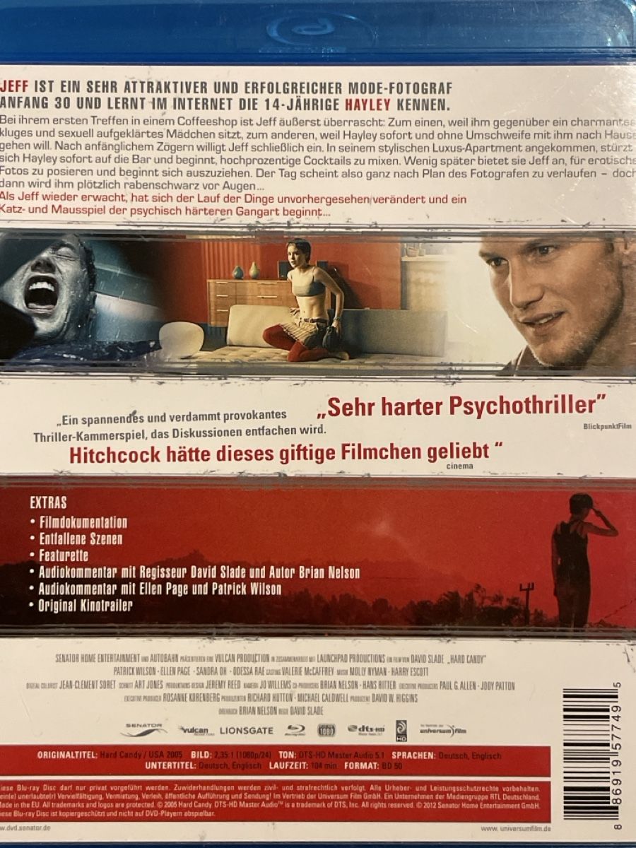 Tutti i DVDs: Hard Candy (2005) – Nuovo (secondo la descrizione) da Waldenburg venduto da Gonzo8 1