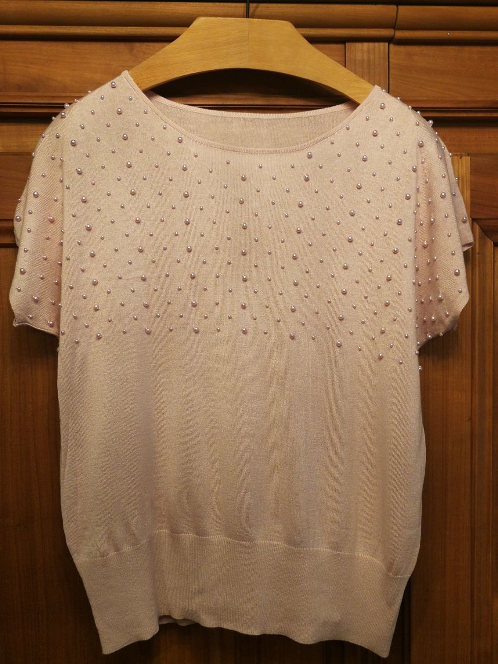 Pullover & Sweatshirts: Strickpullover in rose kurzarm mit Perlen Grösse L – Neu (gemäss Beschreibung) aus Wagenhausen von Simbad 3