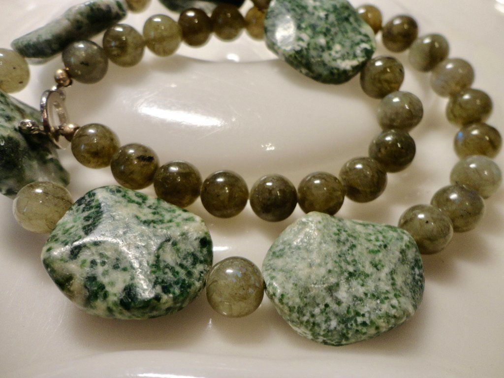 Catenine: Halskette - Baumachat, Labradorit – Nuovo (secondo la descrizione) da Biberist venduto da tl-schmuck 1