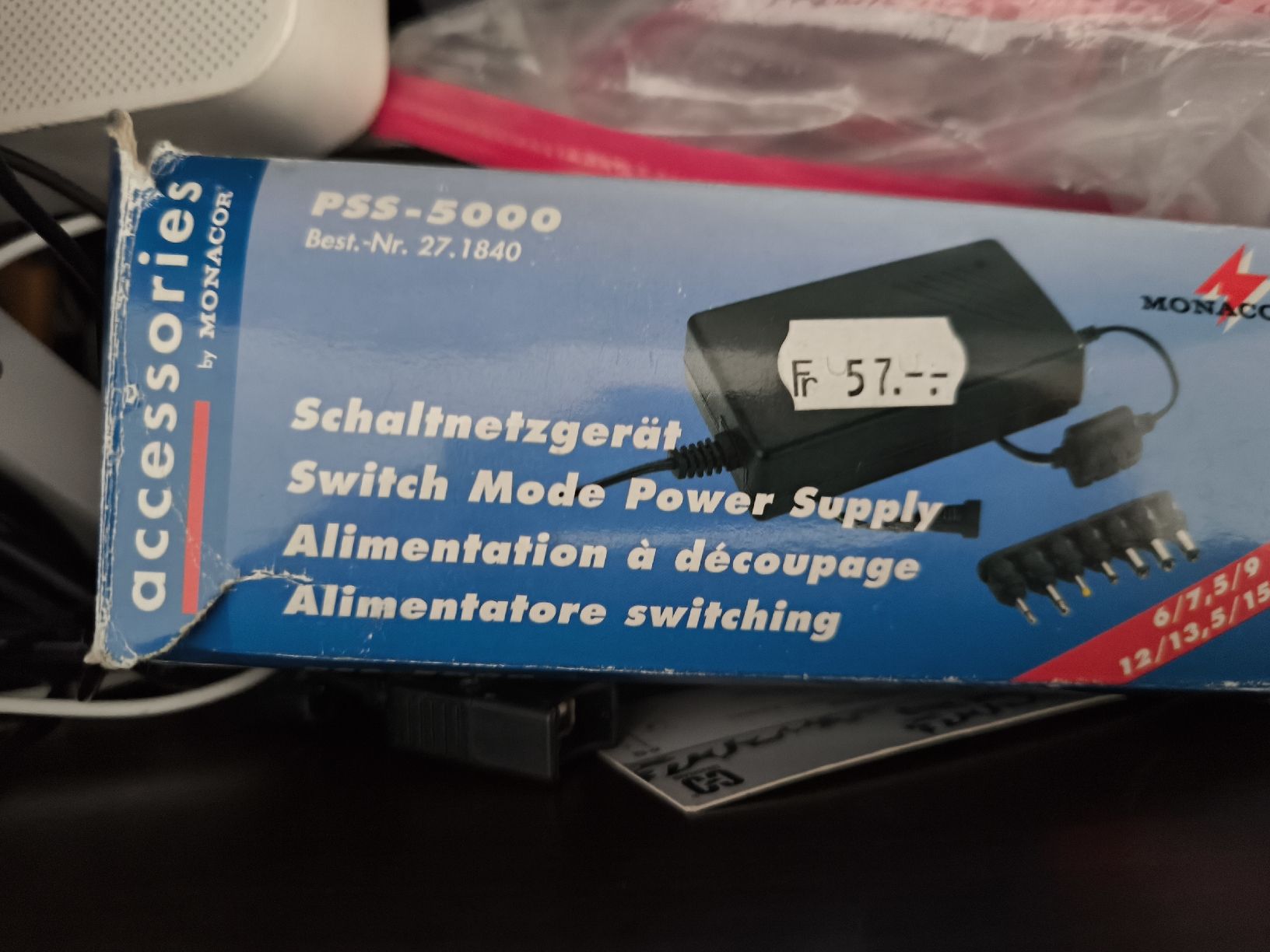 Alimentazione elettrica: Monacor PSS-5000 Schaltnetzgerät – Usato da Zürich venduto da l.to