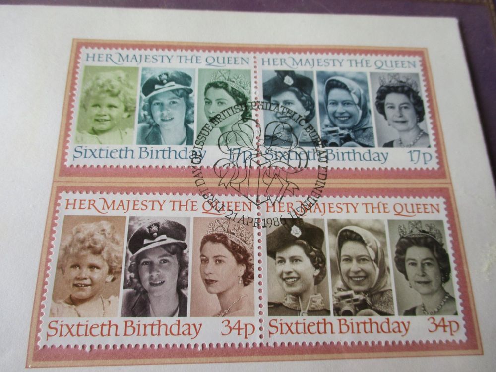 60. Geburtstag  Königin Elizabeth II  1986 Numis  Brief 5