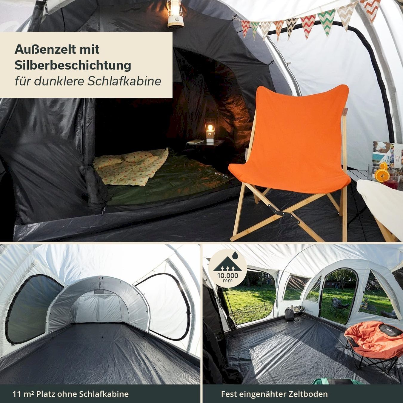 Tende : Skandika Simo 4 Protect Tunnelzelt – Nuovo e nell'imballaggio originale da Bottighofen venduto da zaap 3