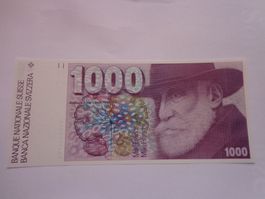 Billet Banque Suisse 1000 Fr. 1993 (fourmi) Bankfrisch RARE