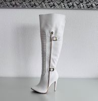 Overknee High Heel Boots white size 39