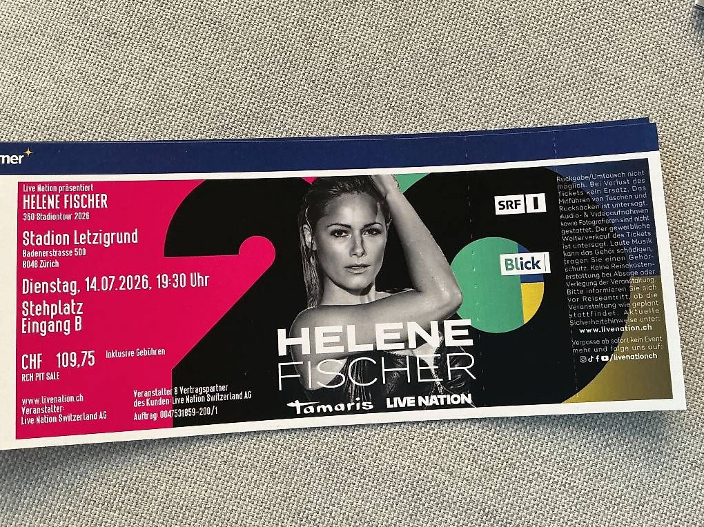 Tickets: Helene Fischer Tickets – Neu und originalverpackt aus Ittigen von karin025