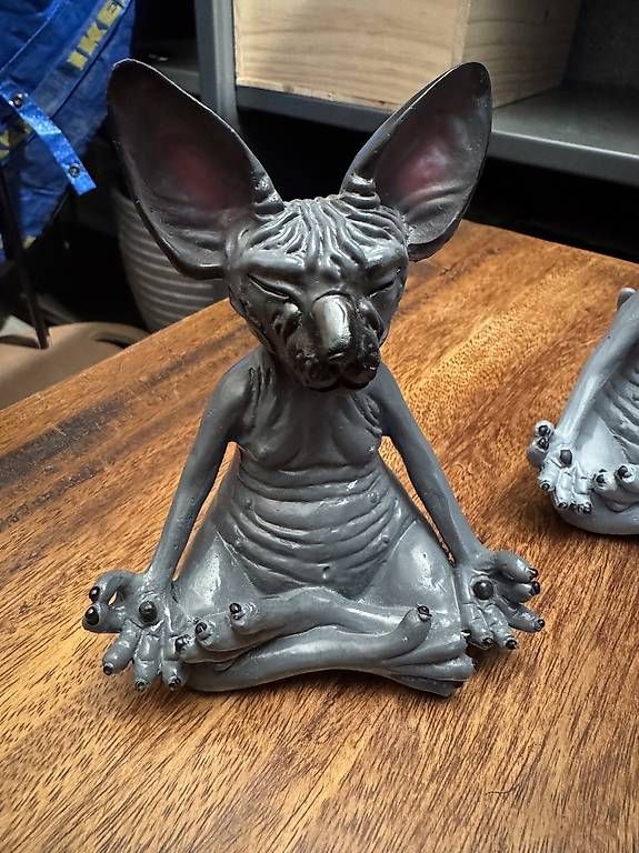 Statuette: Statuettes chat Sphynx en méditation 13 cm – Usato da Versoix venduto da Tamaze47 3