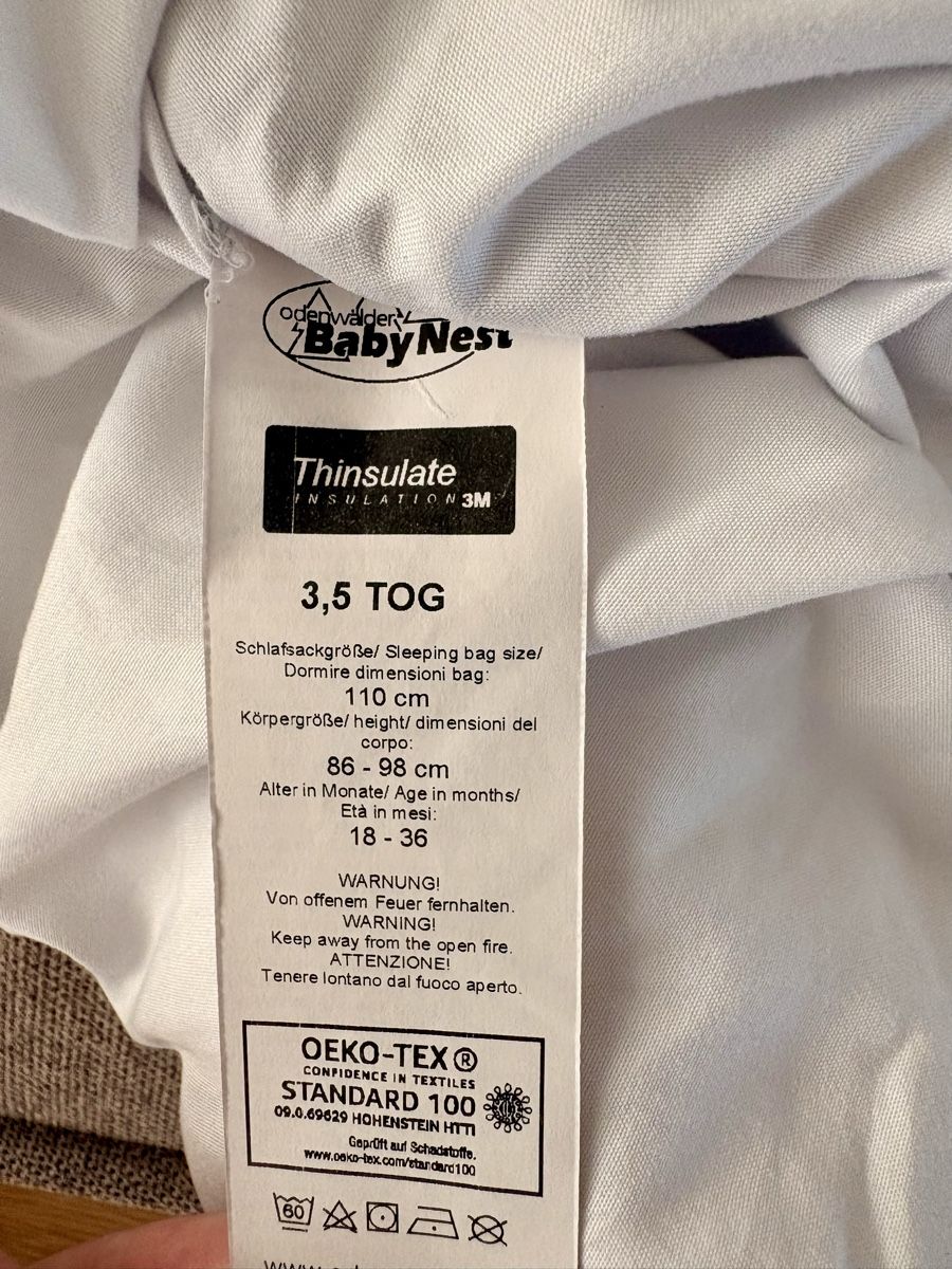 Sacchi a pelo: BabyNest Schlafsack 3.5 TOG – Usato da Thalwil venduto da Sondejul 2
