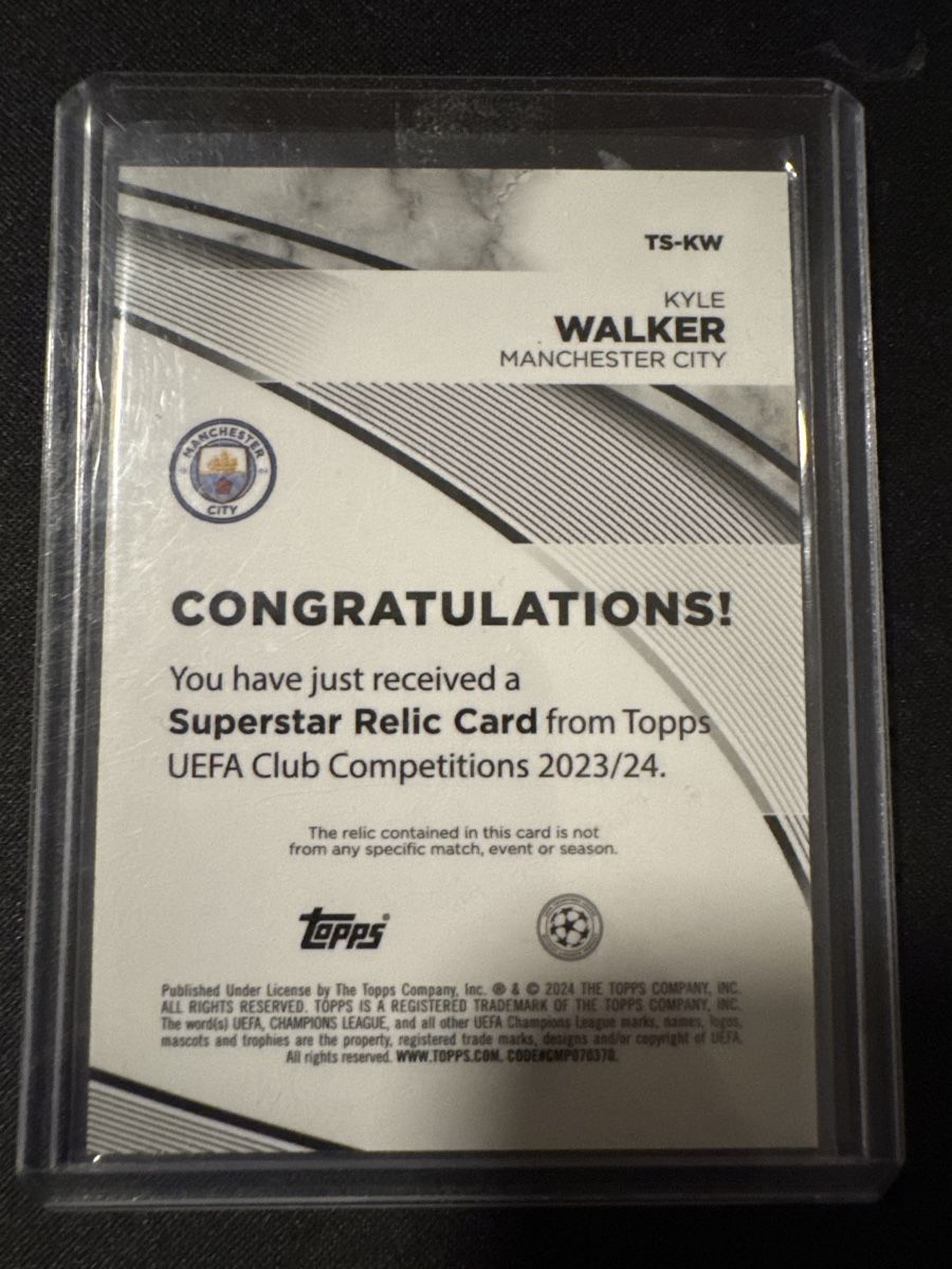 Topps Sammelbilder & Trading cards: Topps Kyle Walker mit Trikot – Neu (gemäss Beschreibung) aus Nendeln von sam_6ppz 1