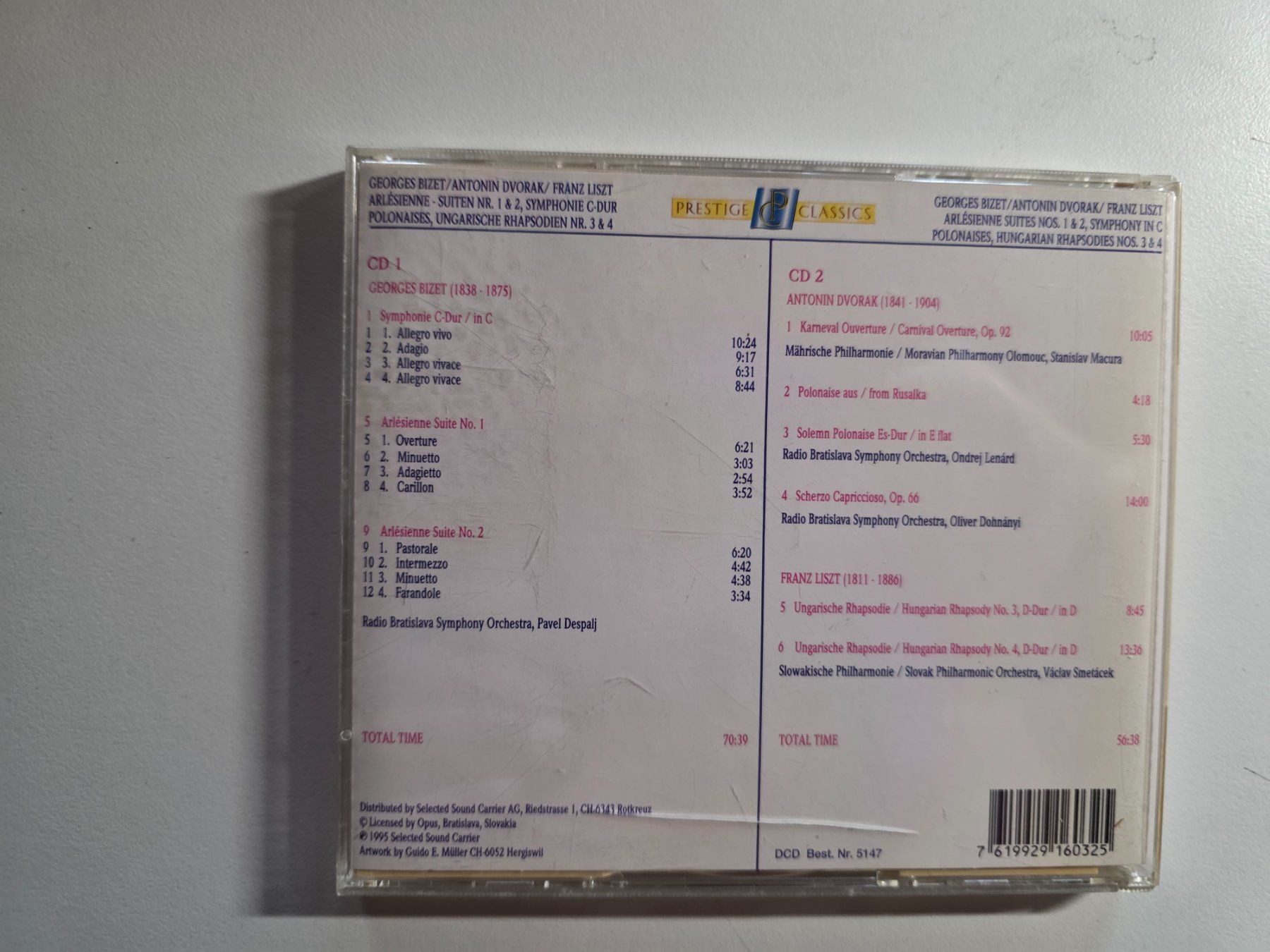 CD: 2 CD Klassik Mix - Bizet Dvorak Liszt – Usato da Walterswil BE venduto da Lonitti 3