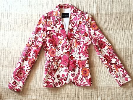 Blazer Flavio Castellani en cachemire fuchsia, coton, IT 40