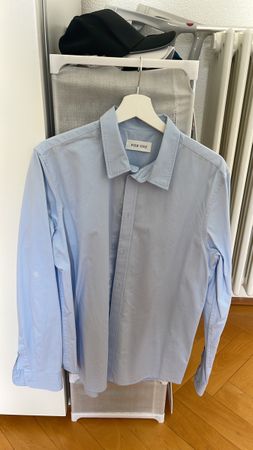 Pier One, men's shirt, light blue, size M, used