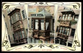 AK St. Gallen, Alte Erker, Cafe Creif