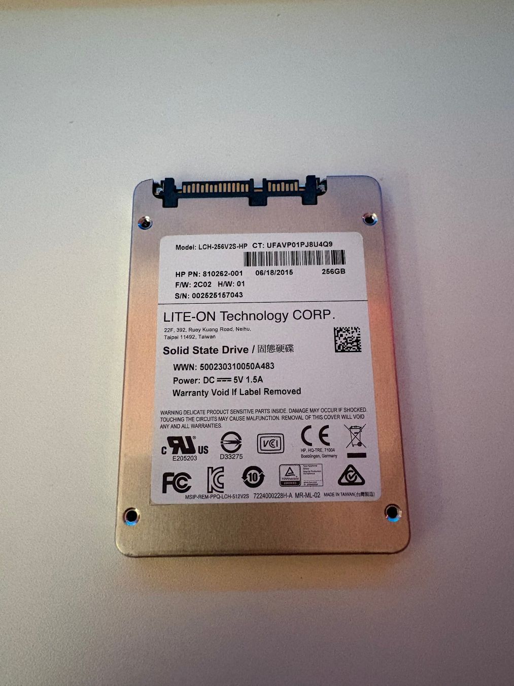 Dischi rigidi: LiteOn 256GB SATA-III SSD 2.5" – Usato da Amriswil venduto da hardware_uschi