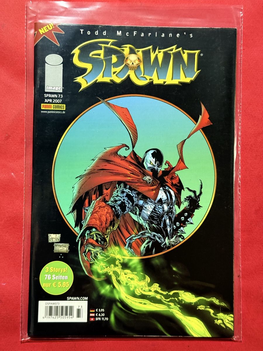 Comics: Spawn Comic #73, Todd McFarlane, Z1! – Neu und originalverpackt aus Zuerich von SonderArt-Wertgut