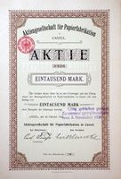 AG für Papierfabrikation in Cassel, Kassel - 1903