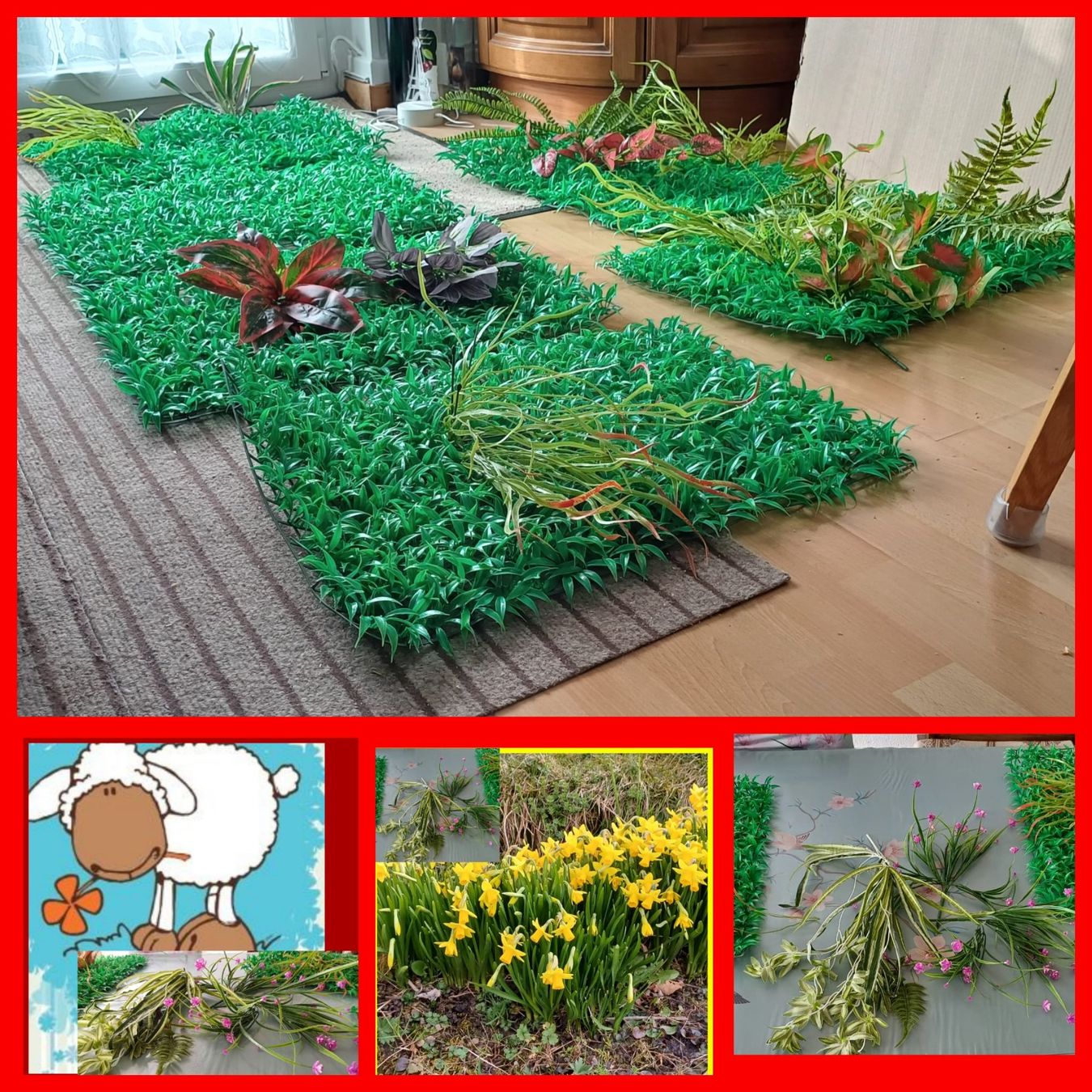 Alle Dekorationen: DécorationFlor(6pce+dekor)oder Grüner Rassen-Teppich Balkon! – Neu (gemäss Beschreibung) aus Payerne von jea_m6nb