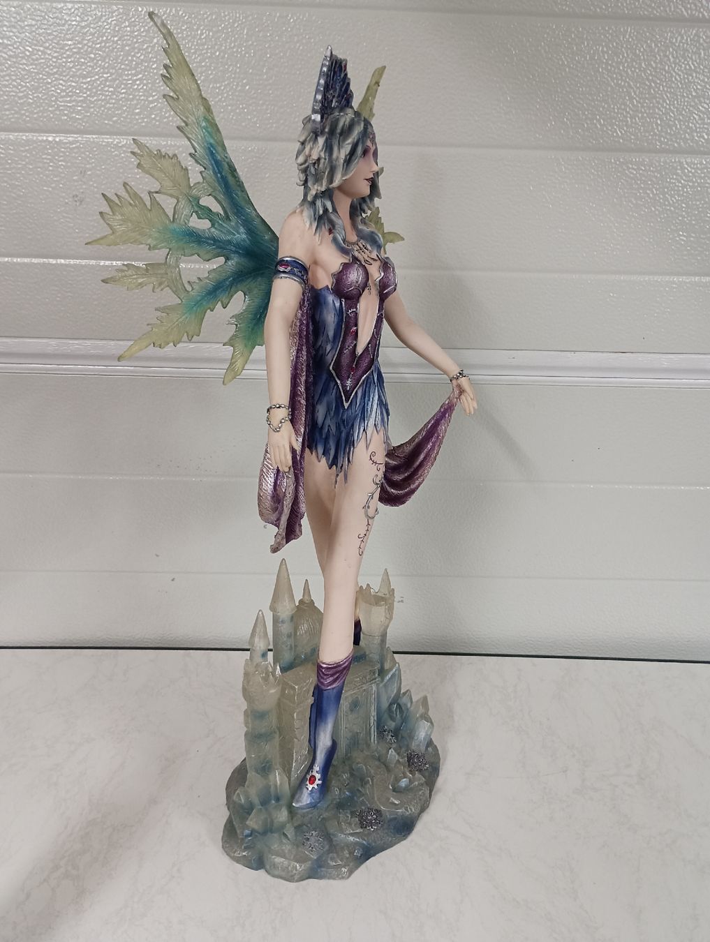 Statuette: Grosse Fee Elfe  Winterfee Eisfee Figur Rarität – Usato da Brislach venduto da Falke666 2