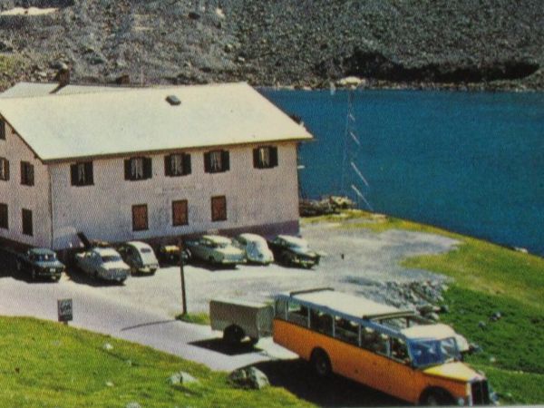 Ansichtskarten: Flüela - Pass , Hotel , Postauto – Neu (gemäss Beschreibung) aus Grenchen von Bluemchen1900