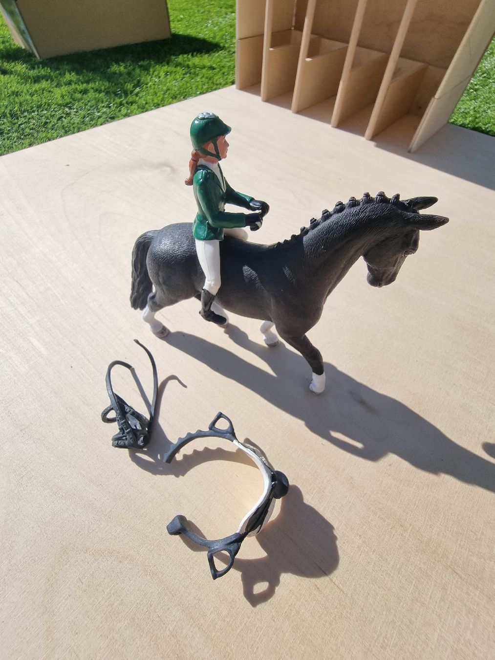 Schleich Spielzeuge: Schleich Set "Reiterin und Pferd" – Gebraucht aus Ortschwaben von Patrick1978