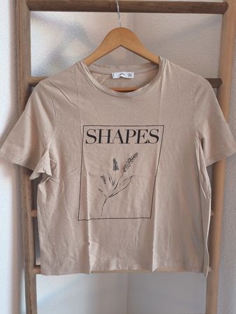 Mango T-shirt, Gr. M, beige
