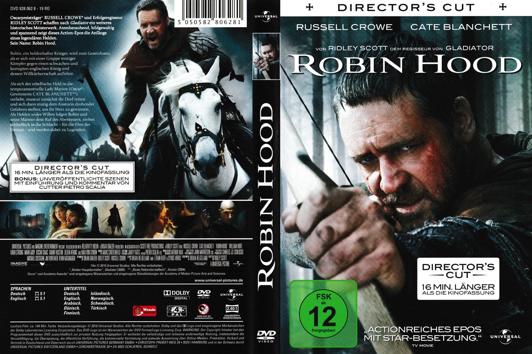 Tutti i DVDs: DVD - Robin Hood / Director's Cut – Usato da Langnau am Albis venduto da MediaRescuerKeLoX