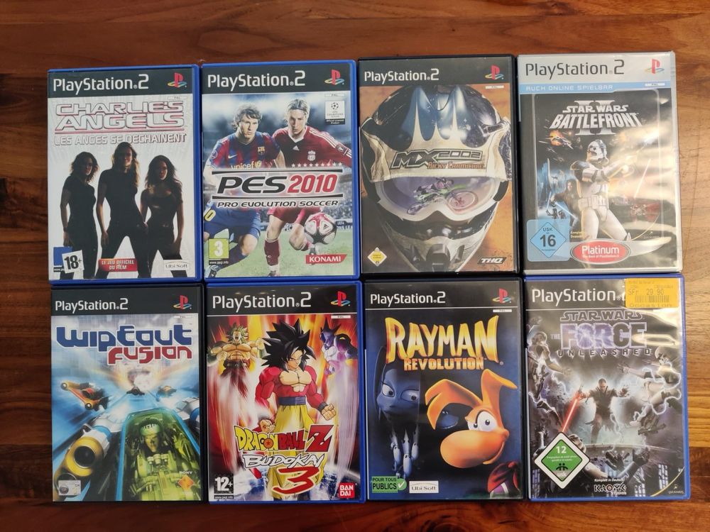 PLAYSTATION PS2 - Set inkl. 17 Spielen, Station, Kabelset (Gebraucht ...