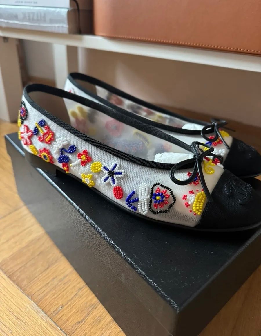 Chanel Scarpe da donna: Chanel Coco Beach Ballerinas, Gr. 37.5 – Nuovo (secondo la descrizione) da Triesen venduto da atos87 7