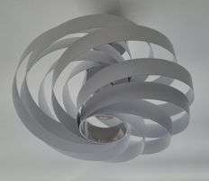 Deckenleuchte Vento weiss Ø 60 cm, Spiral-Design