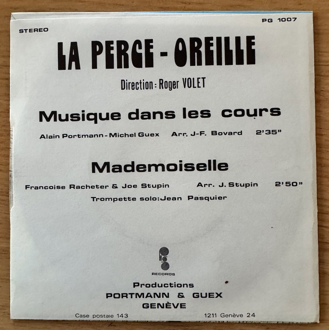 Dischi in vinile: La Perce-Oreille 45T – Usato da Lausanne venduto da davzic 1