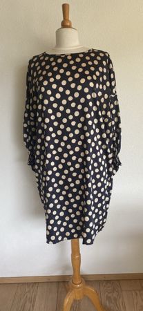 Robe à pois Mango - bleu et blanc