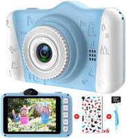 Kinderkamera 1080P 12MP 3,5 Zoll Display Blau