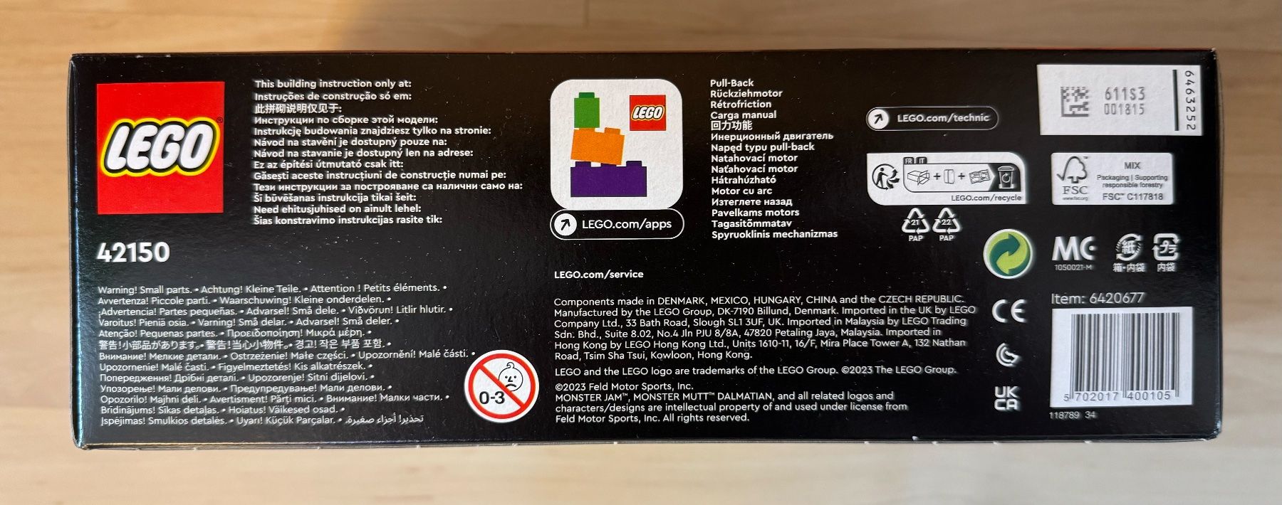Lego Giocattoli: LEGO Technic 42150 Monster Jam Monster Mutt Dalmatian! – Nuovo e nell'imballaggio originale da Widnau venduto da Loretman 3