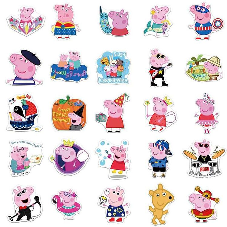 54 Stk. Sticker/Aufkleber - Peppa Wutz / Peppa Pig | Kaufen auf Ricardo