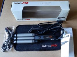 BaByliss Pro Titanium Tourmalin, 3fach Welleneisen - NEU