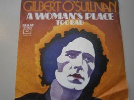 Vinyl-Single Gilbert O'Sullivan - A Woman's Place