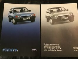 Ford Fiesta Verkaufsprospekt 26 Seiten Juli/August 1983