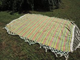 Hängematte aus Baumwolle mit AufhängeVorrichtung, Südamerika