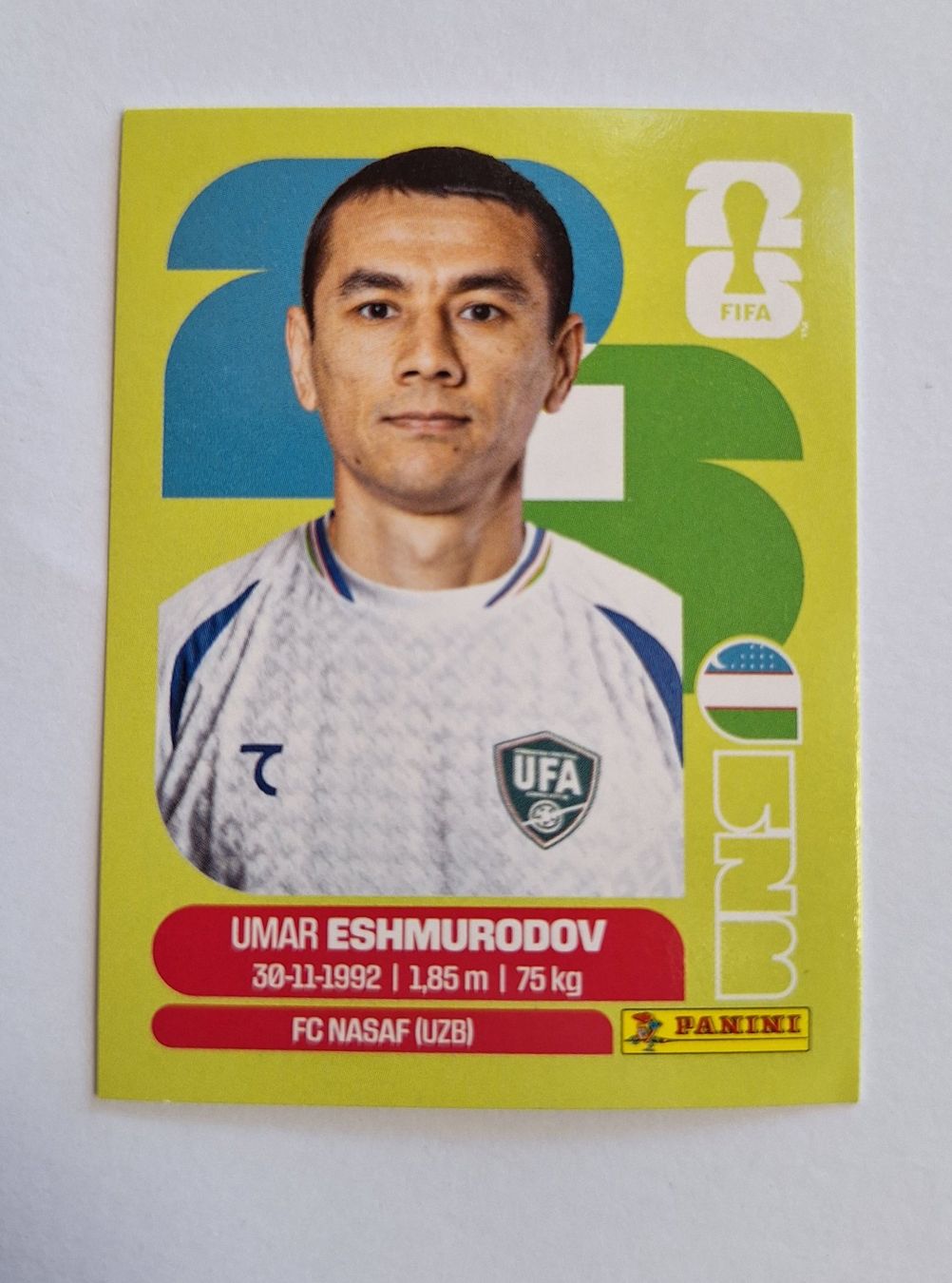 Panini Carte collezionabili: Panini Umar Eshmurodov UZB 5 – Nuovo (secondo la descrizione) da Romanens venduto da Crocette
