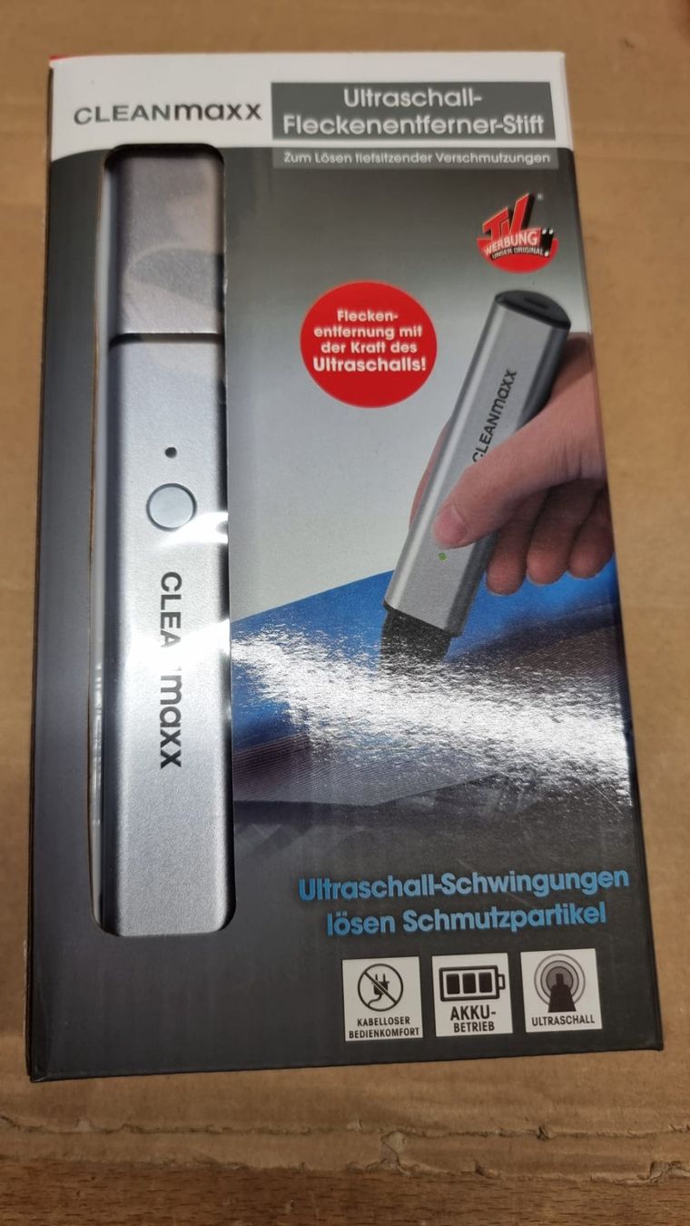 Prodotti di pulizia: CLEANmaxx Fleckenentferner-Stift Ultraschall – Nuovo (secondo la descrizione) da Rebstein venduto da James-Dean