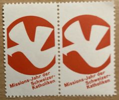 Vignette / Marke Missionsjahr Schweizer Katholiken 1960/61